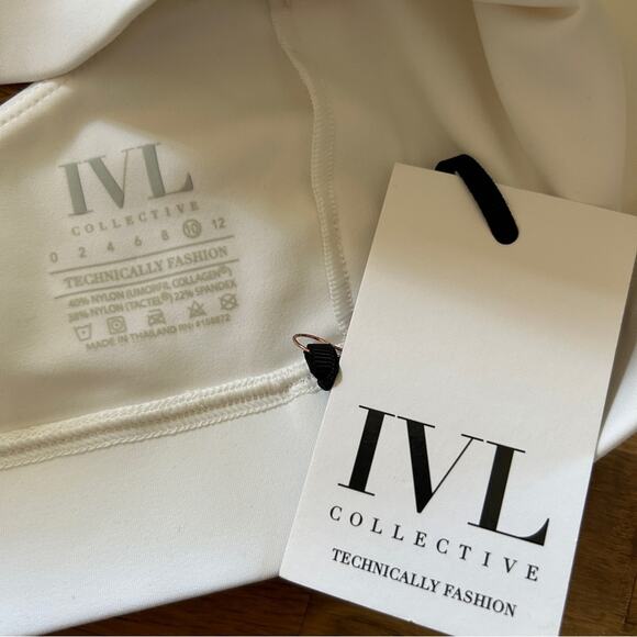 IVL Collective Stay-in-Place Brilliant White Sports Bra Size 10 NWT - Picture 5 of 7